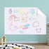 Vaguelly Self Adhesive White Board, Dry Erase Board Sticker for Wall, Small Erasable Board, Self Adhesive Board Pp
