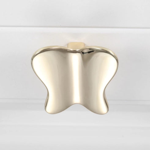 FirstDecor 2 Pcs Cabinet Knobs,Butterfly Shape Drawer Door Knob Cupboard Pull Handles for Bedside Cabinet, Dresser Unit