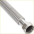 EZ-Fluid 24-Inch Corrugated Flexible Stainless Steel Water Heater Connector - 1"FIP x 1" FIP Full-Port for Water Supply