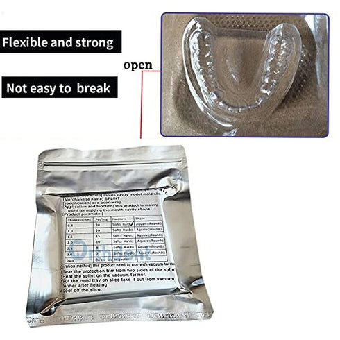 Dental Lab Thermoforming Material for Vacuum Forming, Soft Hard 1/1.5/2mm (Soft 1.5mm)