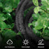 YOJOE 14/3 10 ft Black Outdoor Extension Cord, Heavy Duty Waterproof Lighted Power Cable