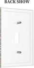 HTSAHKV 3 5 Inch Moody Floral Dragonfly Wall Plate Light Switch Cover Single Gang Outlet Faceplate Print Plate Cover X