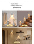 FLCXMSH 2 Pack 3 Dimming Motion Sensor Light Indoor Shell Rechargeable Night Light Wall Sconce Light Color Lamp