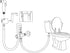 TONGNIDA Set Handheld Bidet Sprayer for Toilet Kit,Stainless Steel Muslim Shower Toilet Bidet Faucets Attachment