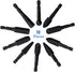 Mesee 10 Pieces Rotary Burr Rasp Set, 1/4 Inch Hex Shank Quick Change Wood Carving Drill Bits