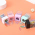 Pink Magnetic Paper Cilp Dispenser Holder Clear Acrylic Paper Clip Organizers with Magnetic Top for Desk Cute Office Binder Clip, Hair Clip,Paper Clip Holders, Desk Supplies Holders and Dispensers