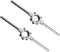 Die Stock Handle Wrench with Removable Round Handle Tools for Woodworking DIY, M7-M9 Metric Round Die Holder, 2pcs
