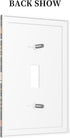 HTSAHKV 3 5 Inch Dragonfly Flower Wall Plate Light Switch Cover Single Gang Outlet Faceplate Print Plate Cover X