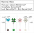 WAYUTO 4Pcs Cute Memo Clips Metal Desk Photo Clips Name Card Holders Note Clips Cartoon Place Card Holders Table Number