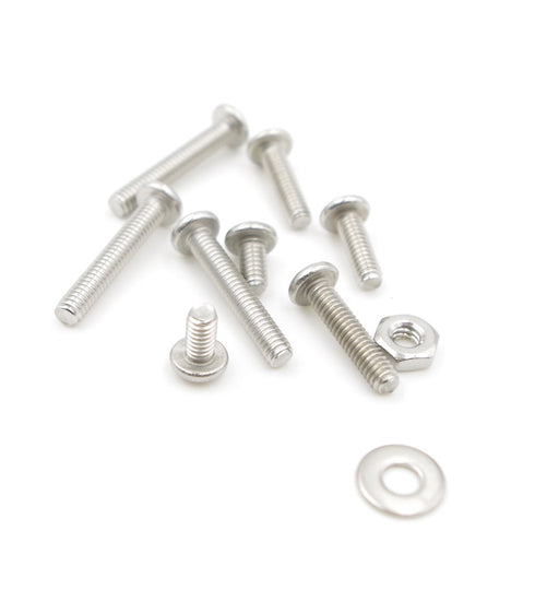 #8-32 UNC Stainless Steel Phillips Pan Head Machine Screws Nuts Flat Washers Assortment Kit