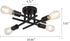 4 E26 ZGLAOJT Semi Flush Mount Light Ceiling Light Matte Black with Base Modern Chandelier for Farmhouse Kitchen Dining
