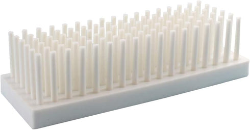 Plastic Test Tube Stand for Drying, 6x17 (White, 102-Well)