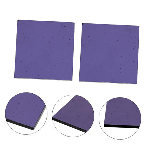 Mobestech 2pcs Sheet Blue Glass Cobalt Clear Gel Reflective Fire Glass for Labs Experiment Science