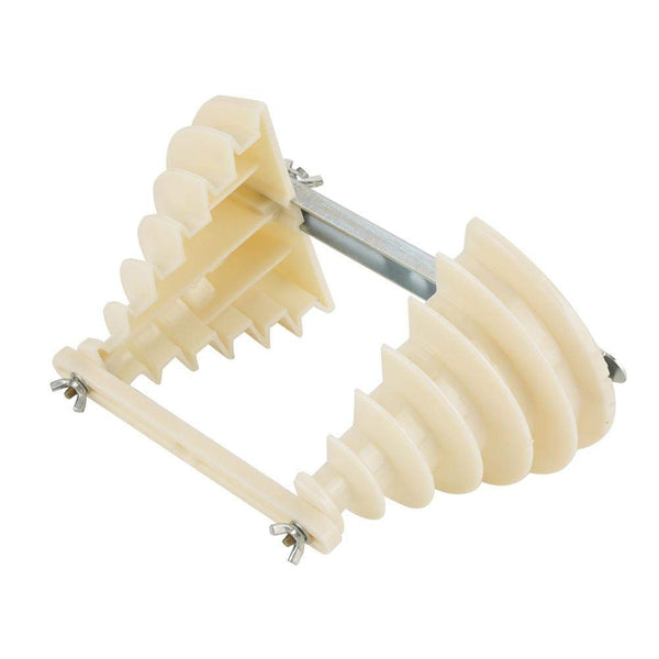 Electrical Machine Plastic Single Phase Coil Wire Winding Head Holder - 6 Layer Beige