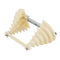 Electrical Machine Plastic Single Phase Coil Wire Winding Head Holder - 6 Layer Beige