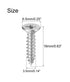 KA 3.5 X 16mm Flat Head Self Tapping Screw, Phillips Cross Recessed Threaded Countersunk Wood Screws, 304 Stainless Steel 18-8 Fastener Bolts, 250PCS
