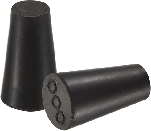 MECCANIXITY 10 Pieces Rubber Tapered Plug, 8.2mm to 12.7mm Solid Test Tubes Bungs Stopper