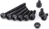 Walfront M3 Screws Assortment Kit with Storage Case, 280PCS Button Head and Socket Head Screws, Bolts, Nuts