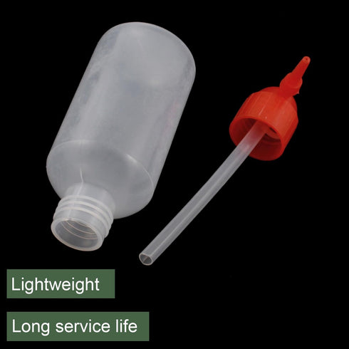 YOKIVE 4 Pcs Squeeze Wash Bottle, Lab Container with Red Bent Tip for Liquid Storing Measuring, Great for Gardening