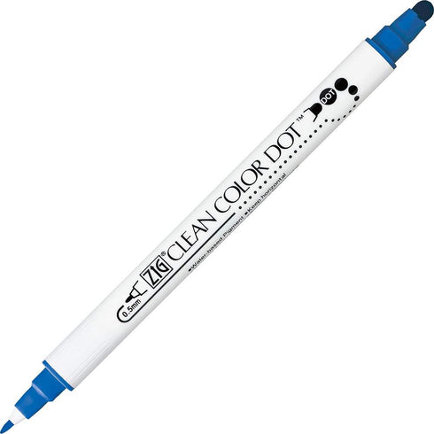 Kuretake TC-6100/6V ZIG Clean Color Dot Water-Based Pen, 6 Colors