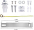 4.7" Arturesthome Silver Ceiling Canopy Light Kit Rewind Single Hole with Hardware,Ceiling Plate for Pendant Light