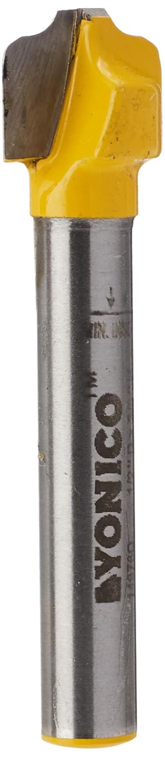 YONICO Traditional Ogee Groove Router Bit 1/2-Inch 1/4-Inch Shank 14976q
