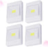 4Pcs Closets UKCOCO Cob LED Cabinet Light Light for Home Use Easy Self Adhesive Installation Eye Protection Versatile