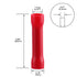 Baomain 100pcs Red BV1.25 22-16 AWG Insulated Electrical Wire Connector Crimp Terminals