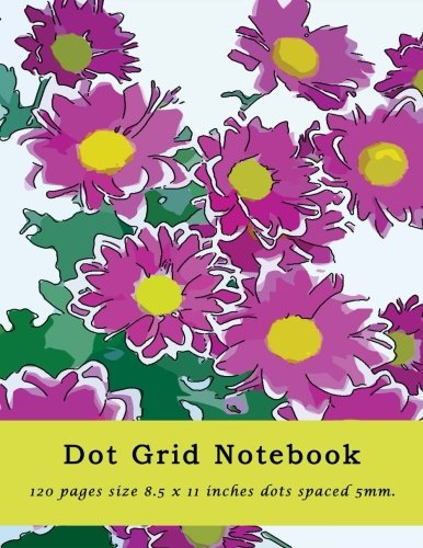 Dot Grid Notebook: 120 Pages, 8.5 x 11 Inches, Black Dots Bullet Grid Design