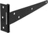 12 Pack 6 Inch 72 SEUNMUK T Strap Door Hinges, Barn Door Hinges with Mounting Screws, Black Barn Gate Hinges for Fence