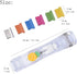 Office Supplies Push Stapler, Portable Handheld Small Reusable Clam Clip, 5 Pack Binder Dispenser with 100 Clips