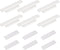 uxcell 6Pcs Self-Stick Handles, White Plastic Self-Adhesive Drawer Pulls for Bathroom, Closet, Wardrobe, Dresser