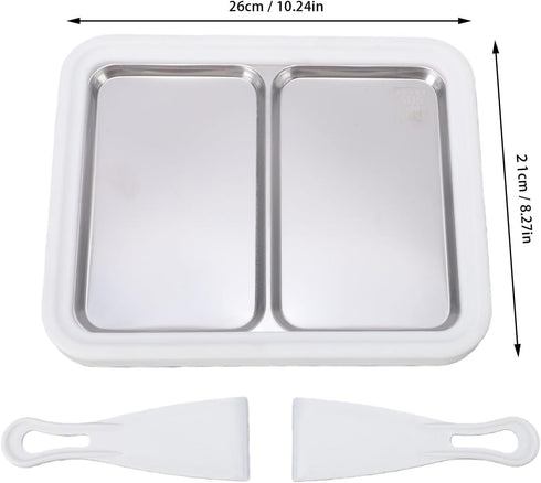 Pissente Efficient Roll Ice Cream Maker Machine for Gelato, Yogurt, and Sorbet