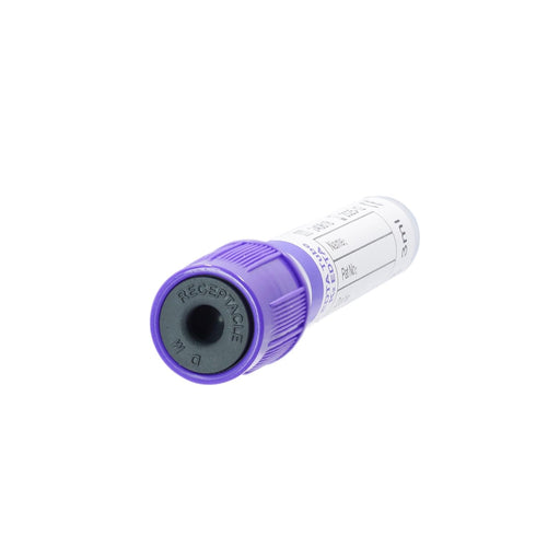 Vacutainer Blood Collection Tubes, Lab Vacuum Blood Collecting Tube for Pet Animals, 100 Pcs Wrap Packaging