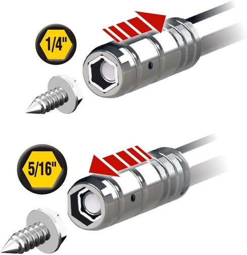 Klein Tools 32596 Magnetic 8-in-1 Multi-Bit Screwdriver/Nut Driver with Hex, Phillips, Schrader Bits, Nut Drivers