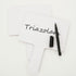 QTLCOHD 25 Pack Dry Erase Answer Paddle, 5 x 7 Inch Hand Held White Boards, Mini Double-Sided Auction Paddles