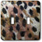 3dRose lsp_7964_2 Leopard Spots Double Toggle Switch, Multicolor Design