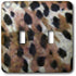 3dRose lsp_7964_2 Leopard Spots Double Toggle Switch, Multicolor Design