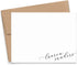 Personalized Stationery for Women, Personalized Script FLAT OR FOLDED Note Cards with