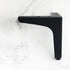 17cm PRETYZOOM Metal Furniture Support Feet Sofa Cabinet Legs, Matte Black Tripod Design, Height, Replacement Legs