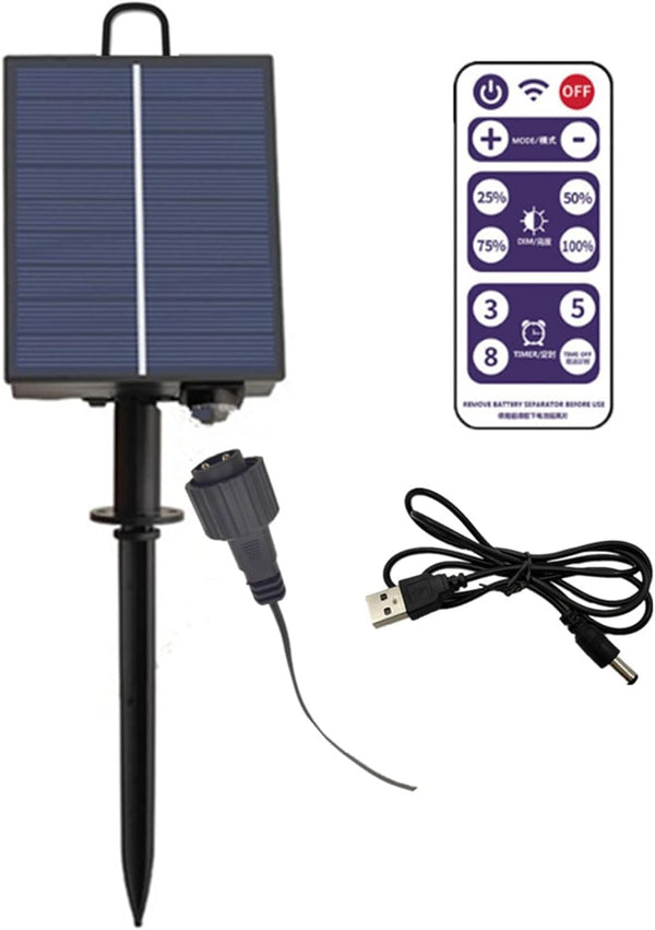 Maxmartt Solar Battery Box for LED String Lights, Outdoor String Lights Control