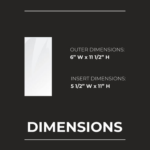 2 5.5 11 Pack 24 Risch Double-Sided All Clear Vinyl Menu Cover | Two-Sided View Plastic Menu Holder | Slip