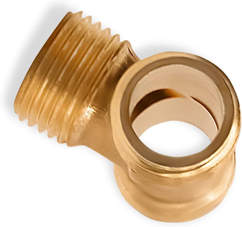 Tee Pipe Fitting, Brass Tee Connector 1/2" Male x 1/2" Male x 1/2" Male for Plumbing Repair