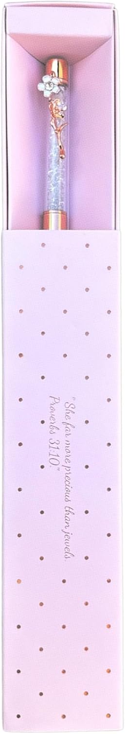 Proverbs 31 Woman Pink Bible Study Pen, Christian Gifts for Women, Cute Religious Pens, Scripture Pens, Rose Gold