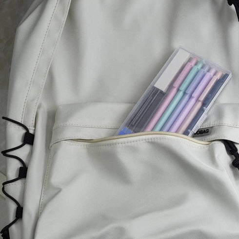 Cute Mechanical Pencils Set, 0.5mm Triangular, 6 Pencils with 4 Tubes Leads and 1 Eraser in Pastel Colors