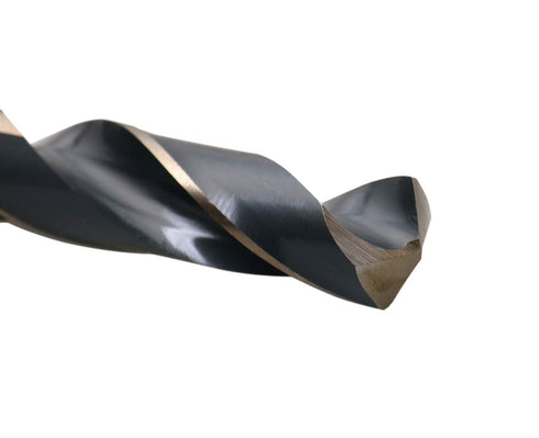 Accusize Industrial Tools 9/16'' ANSI M35 Drill, 1/2'' Shank, 135 Degree Split Point for Precision Drilling