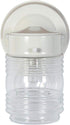 1-Light 500181 Design House Jelly Jar Outdoor Wall Light with Clear Ribbed Glass, Wet Rated for Porch, Patio