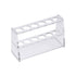 uxcell Acrylic Test Tube Holder Lab Stand Rack, 6 Wells for 25ml Centrifuge Tubes Clear