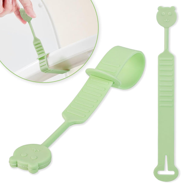 Quixella 1 Piece Cute Bear Toilet Lid Lifter, Doesn't Move to Toilet Lid