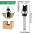 Ozmatip 5pcs 1/4 1/4", 3/8", 9/16", 3/4", 1" Pattern Flush Trim Router Bit Shank, Carbide Tipped Top Bearing Template
